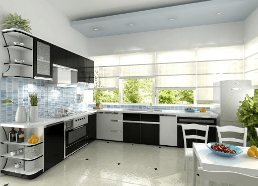 màu sơn nội thất phòng bếp hình 2