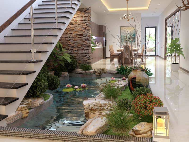 thiết kế giếng trời hình 3
