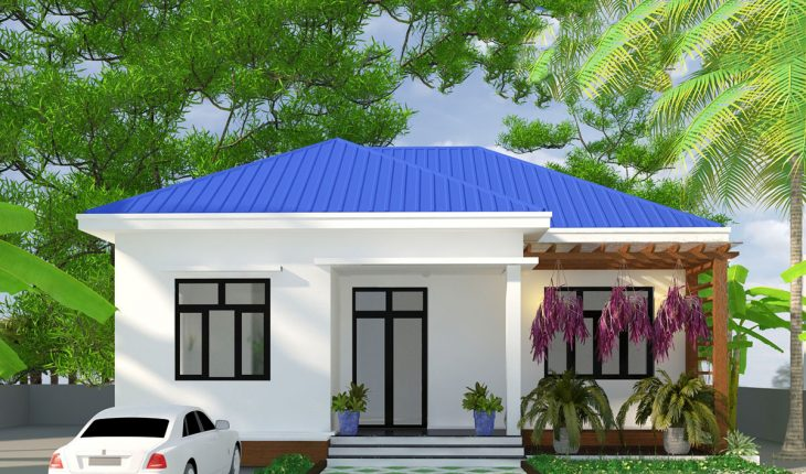 Trang trí cho không gian nhà cấp 4 với chậu cây cảnh