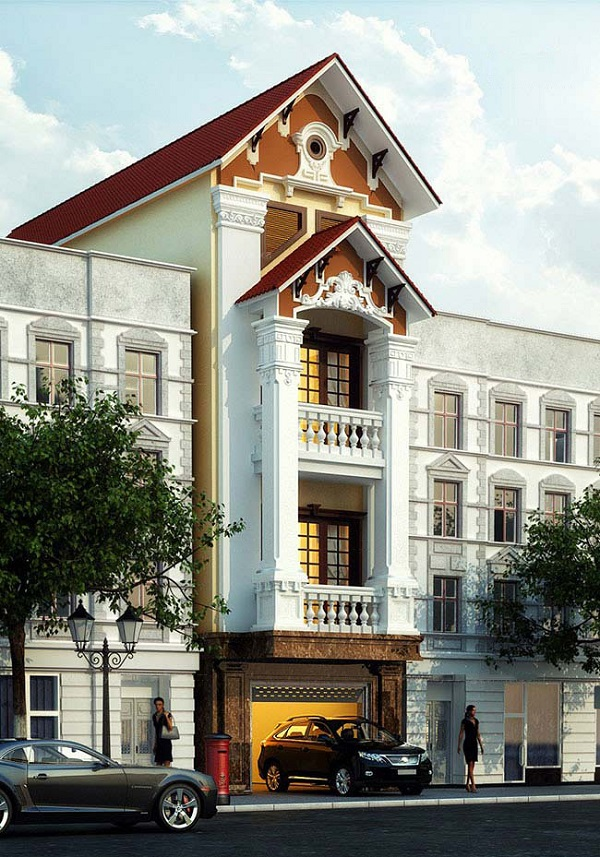 Nhà phố cổ điển với thiết kế hiện đại, hình thức sáng tạo đầy mới mẻ