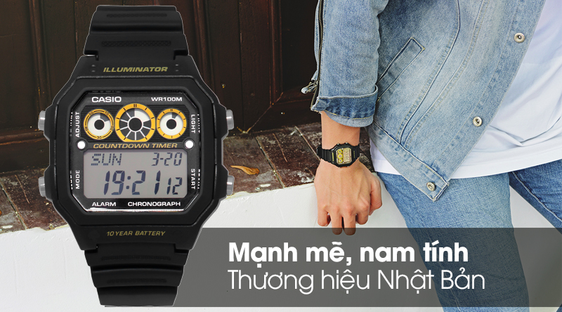 Đồng hồ Casio AE-1300WH-1AV