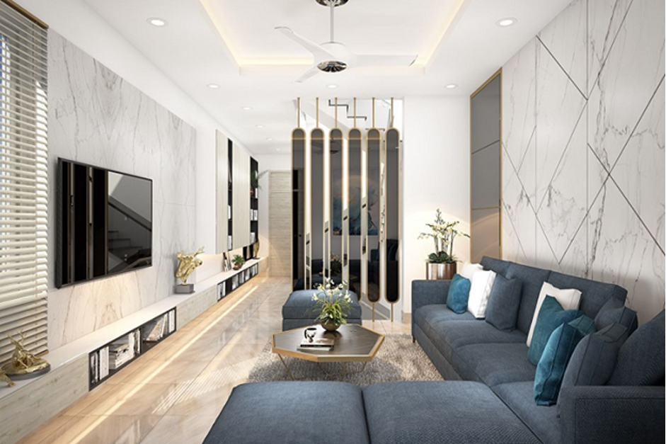 Thiết kế phòng khách độc đáo, cao cấp