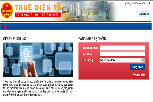 thuế điện tử eTax