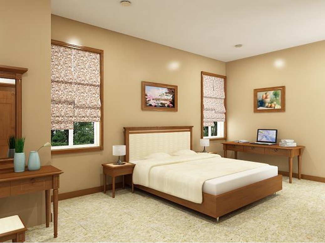 sơn nội thất màu kem hình 2