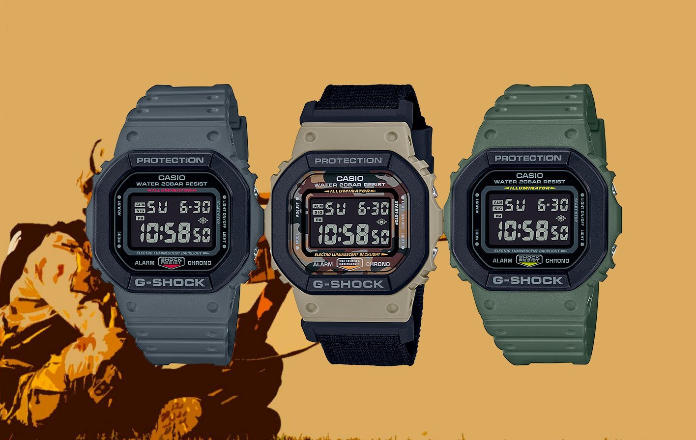 Dòng đồng hồ G Shock DW-5610 mạnh mẽ và nam tính