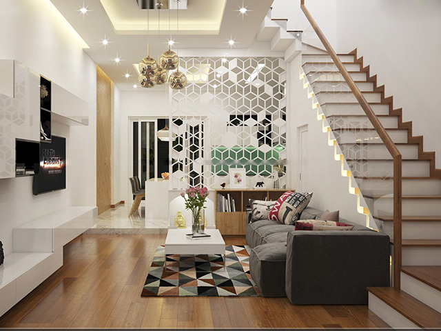 Phân chia bố cục rõ ràng để tiện cho việc bài trí