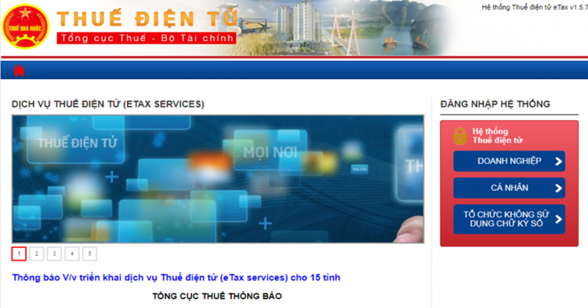 nộp thuế điện tử