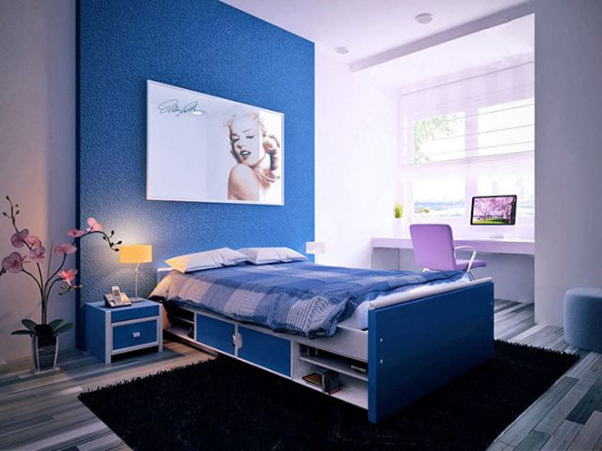 phối màu sơn xanh coban hình 7