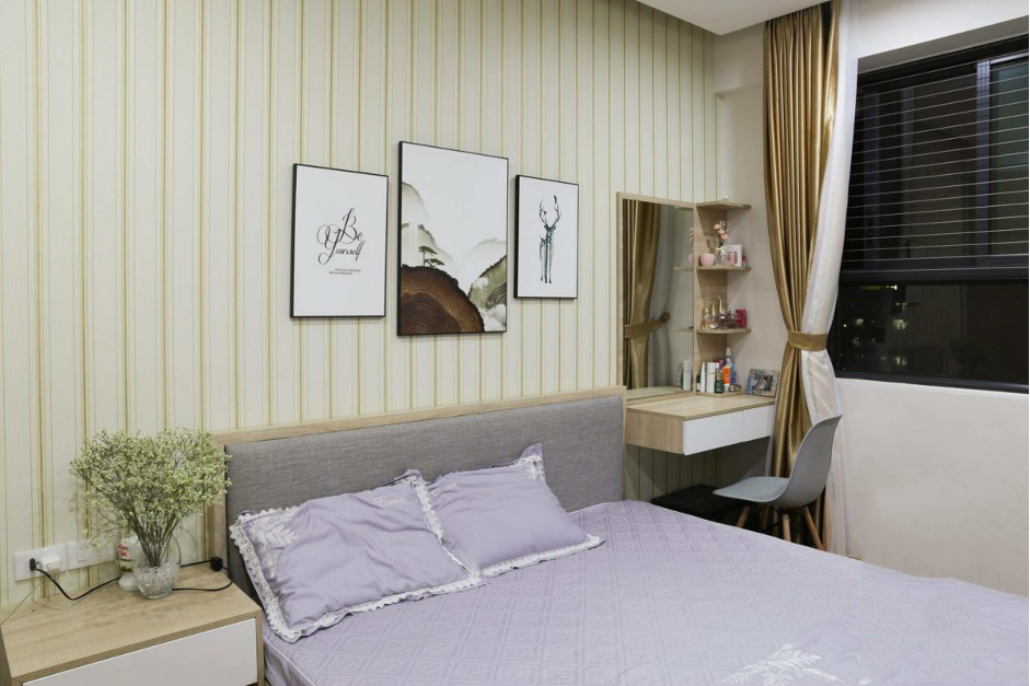 thiết kế phòng ngủ phong cách homestay