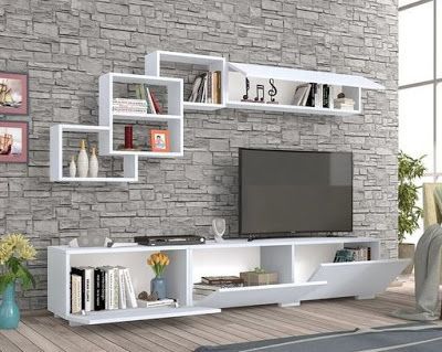 Cách trang trí kệ tivi treo tường đẹp nhất cho phòng khách nhà bạn