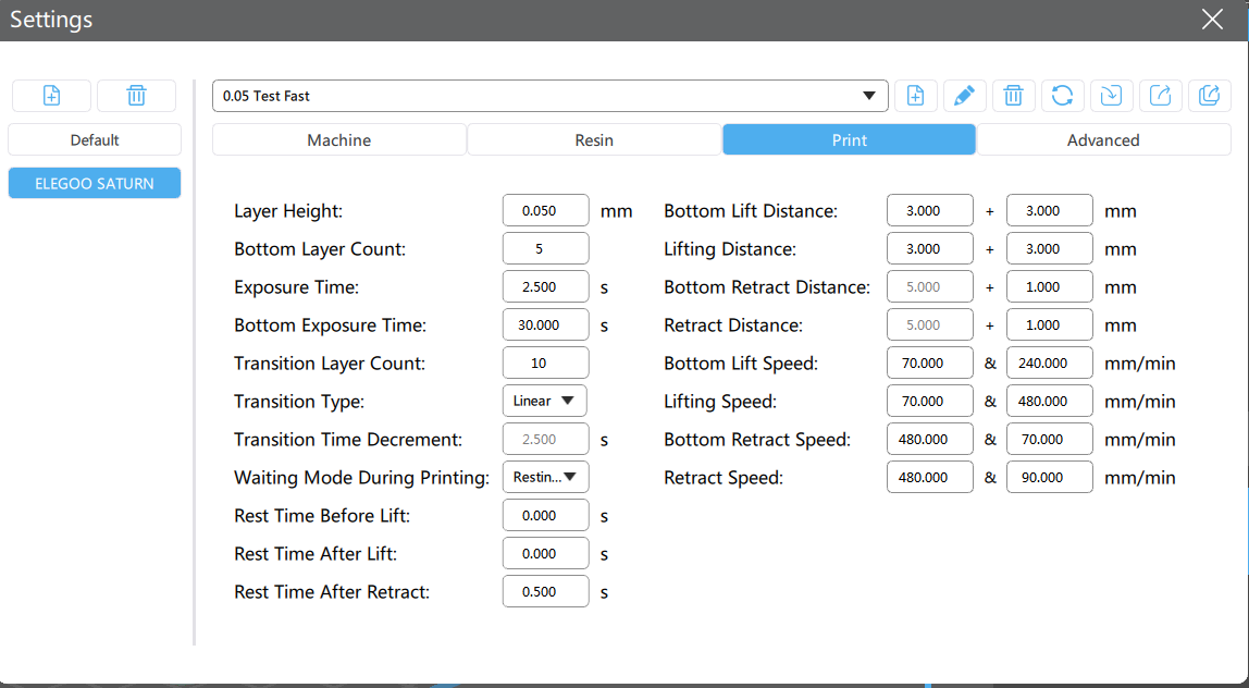 Chitubox print settings for Elegoo saturn - Kirby Research Chitubox print settings for Elegoo saturn - Kirby Research