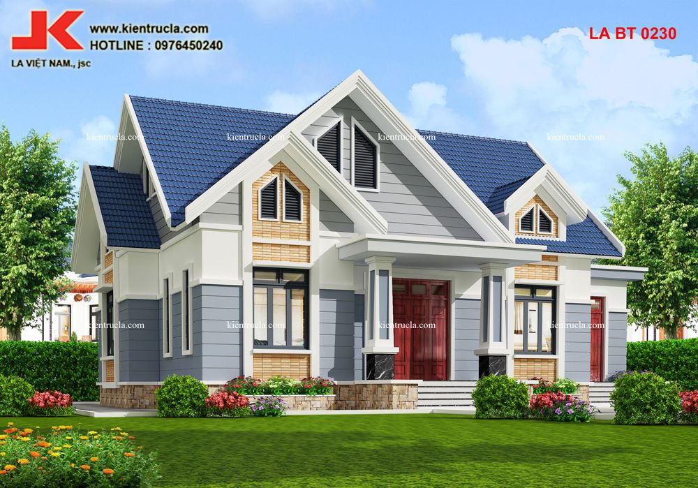 biệt thự 1 tầng tân cổ điển