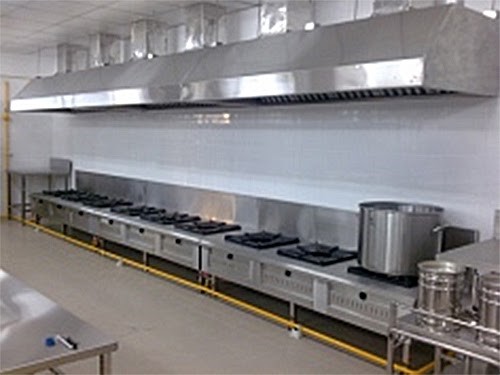 Hệ thống hút khói công nghiệp tại các khu bếp
