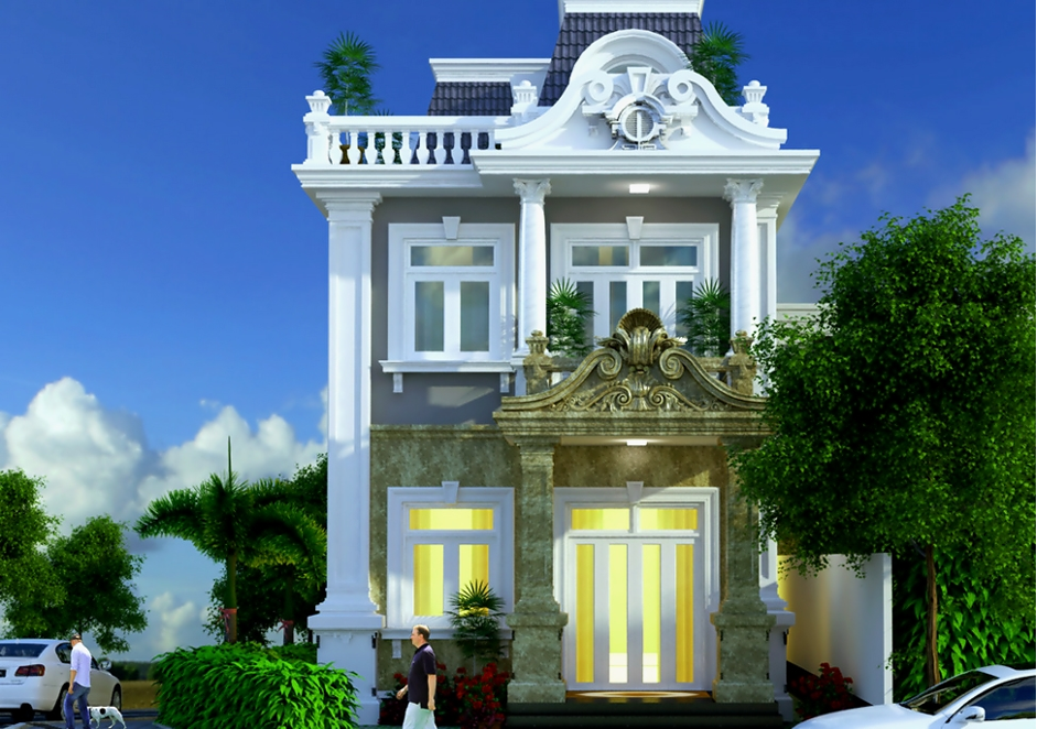 Kiến trúc tân cổ điển mang hơi hướng Châu âu