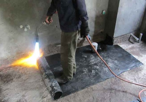 quy trình chống thấm bằng màng khò  hình 1