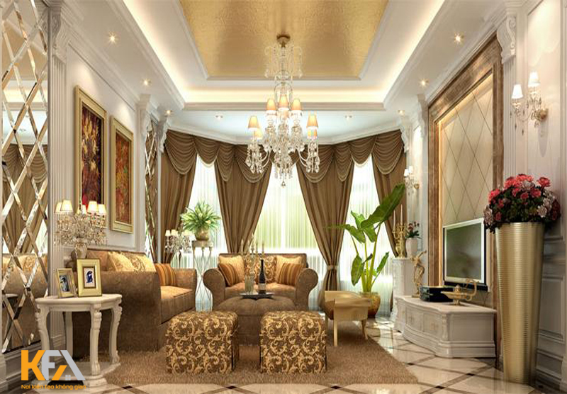 Nội thất cổ điển thường nổi bật vẻ đẹp lộng lẫy của nội thất chế tác tinh xảo cùng màu sắc bắt mắt