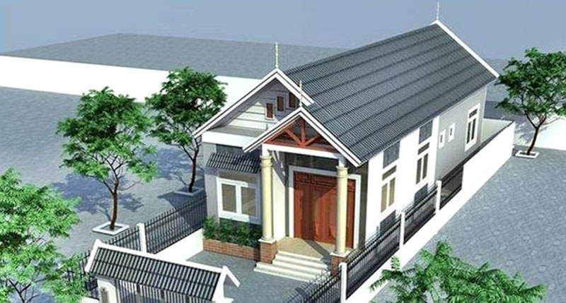 Thiết kế mái tôn thường không giảm tiếng ồn cũng như nhiệt độ