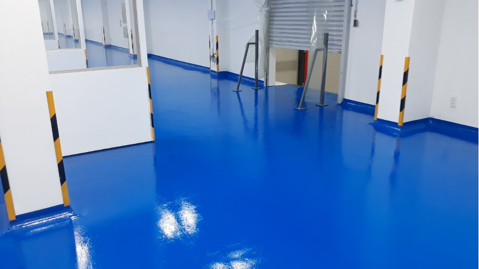Sơn Epoxy được ứng dụng nhiều nhất trong chống thấm sàn nhà xưởng
