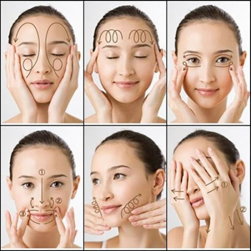 Massage khắc phục da mặt chảy xệ