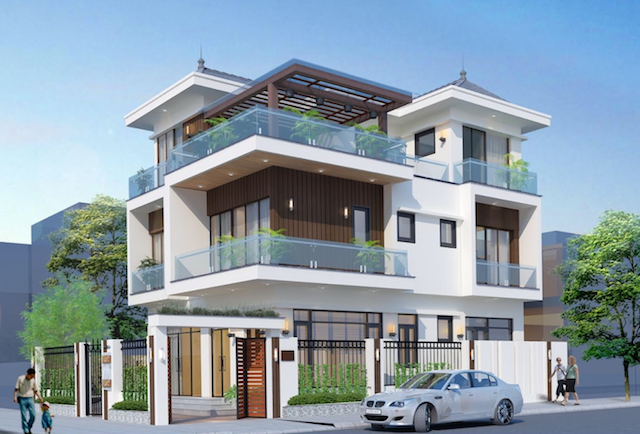 Mẫu biệt thự đẹp 3 tầng hiện đại được nhiều người yêu thích nhất