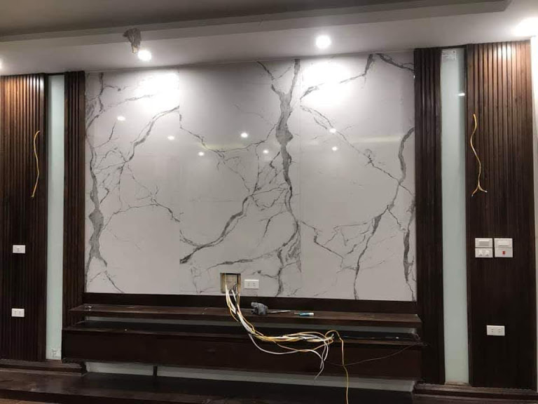 Đá ốp tường trang trí phòng khách đẹp