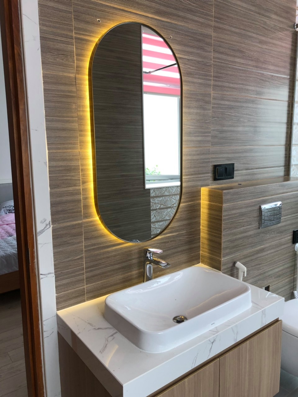bàn đá chậu rửa mặt