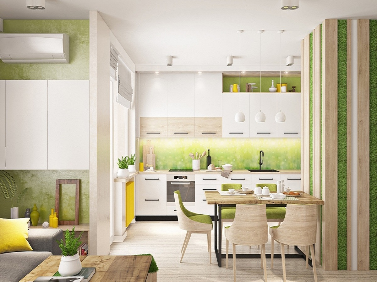màu sơn nội thất phòng bếp hình 6