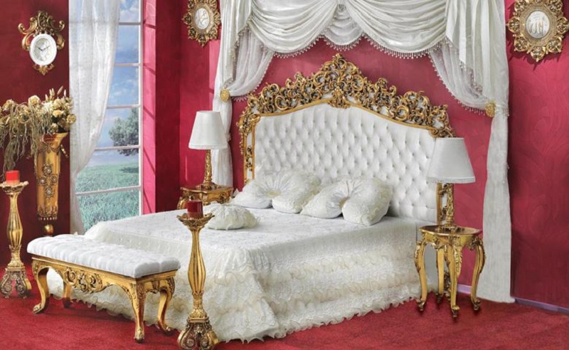Giường ngủ được đặt ở vị trí rất hợp phong thủy 