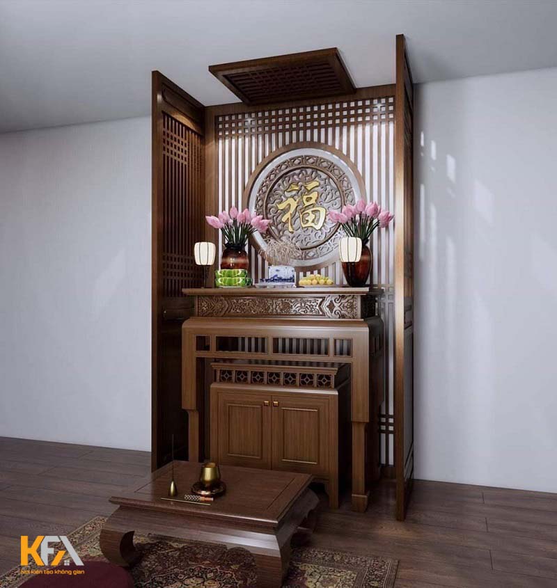 Phòng thờ mini tại nhà cho không gian nhỏ